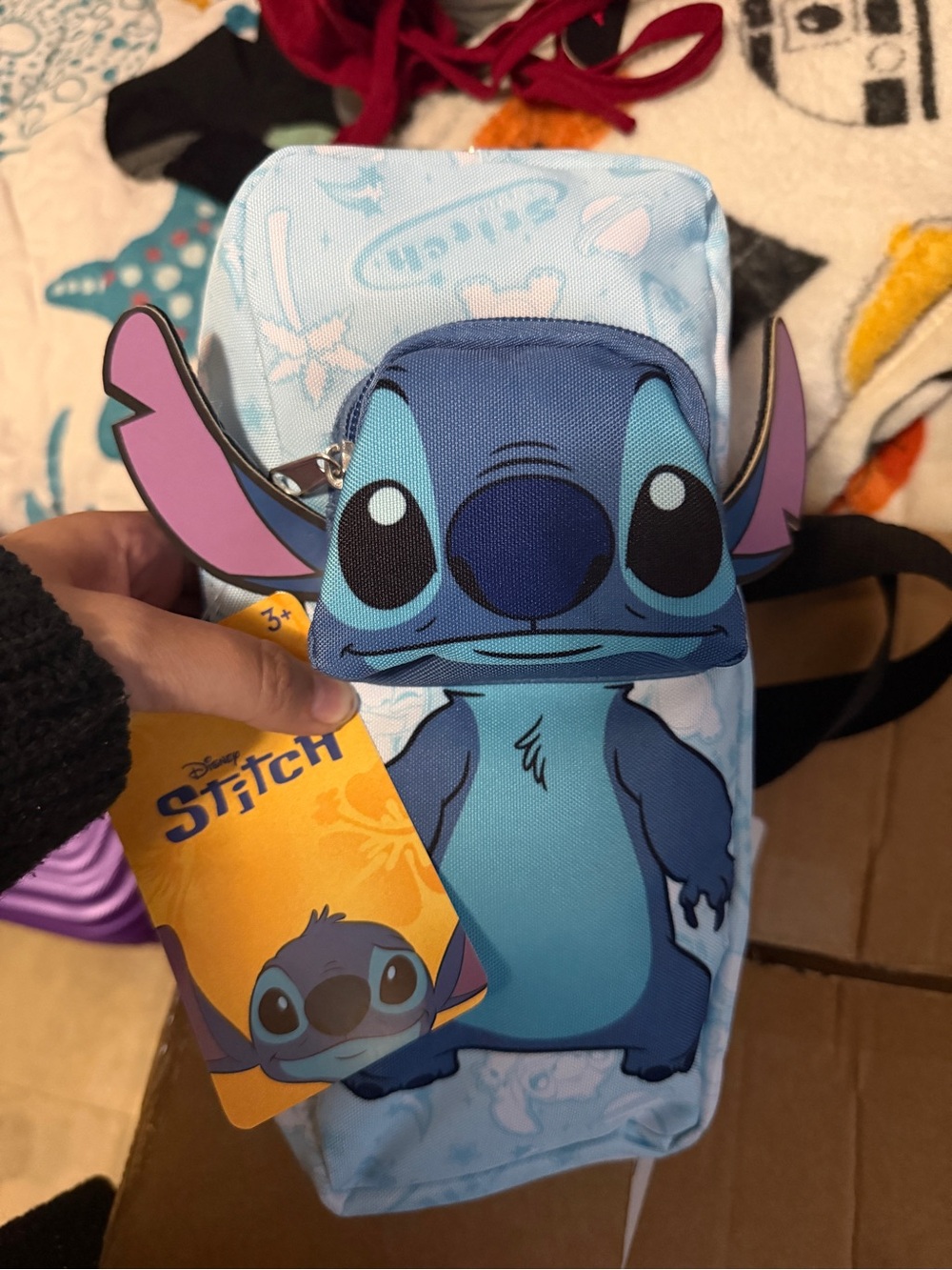 Bioworld Blue Disney Stitch Kids Character Backpack